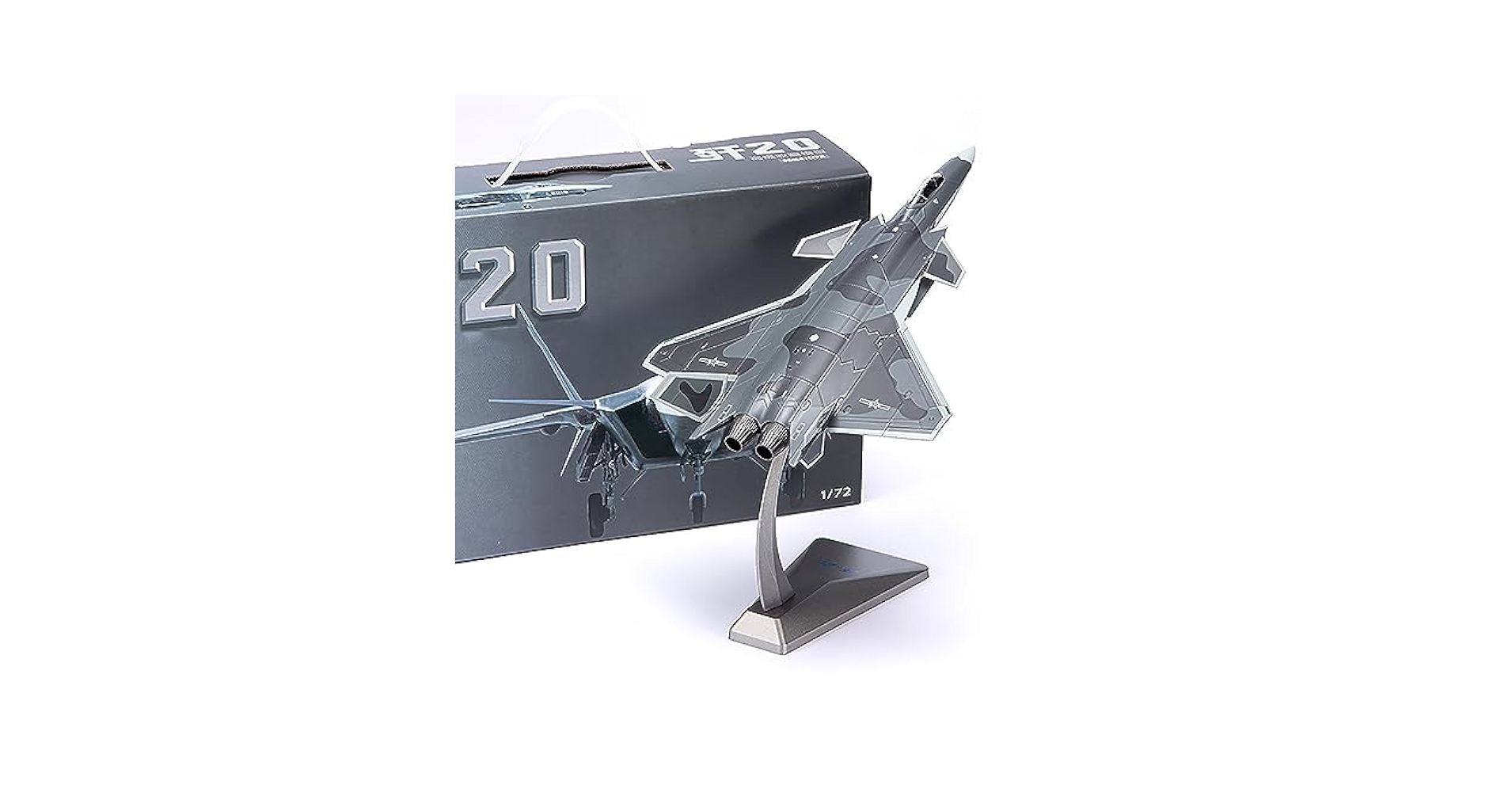 Amazon.co.jp: AZIZAT J-20モデルジェット飛行機モデル戦闘機
